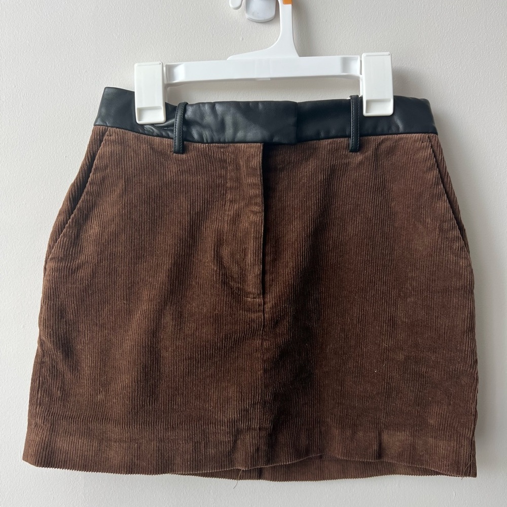 Helsa Corduroy Mini Skirt